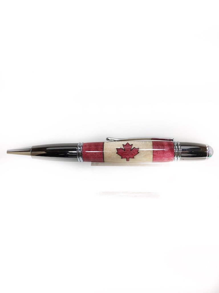 Canadian Flag Inlay Pen