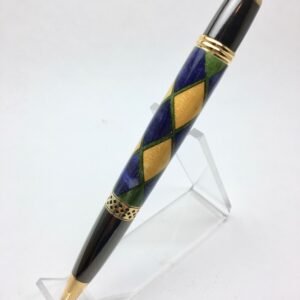 Harlequin Diamonds Blue Yellow Green