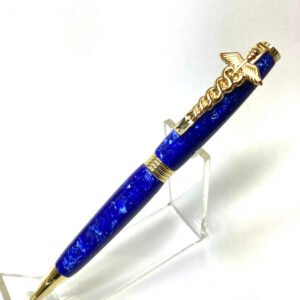 Blue Caduceus Pen