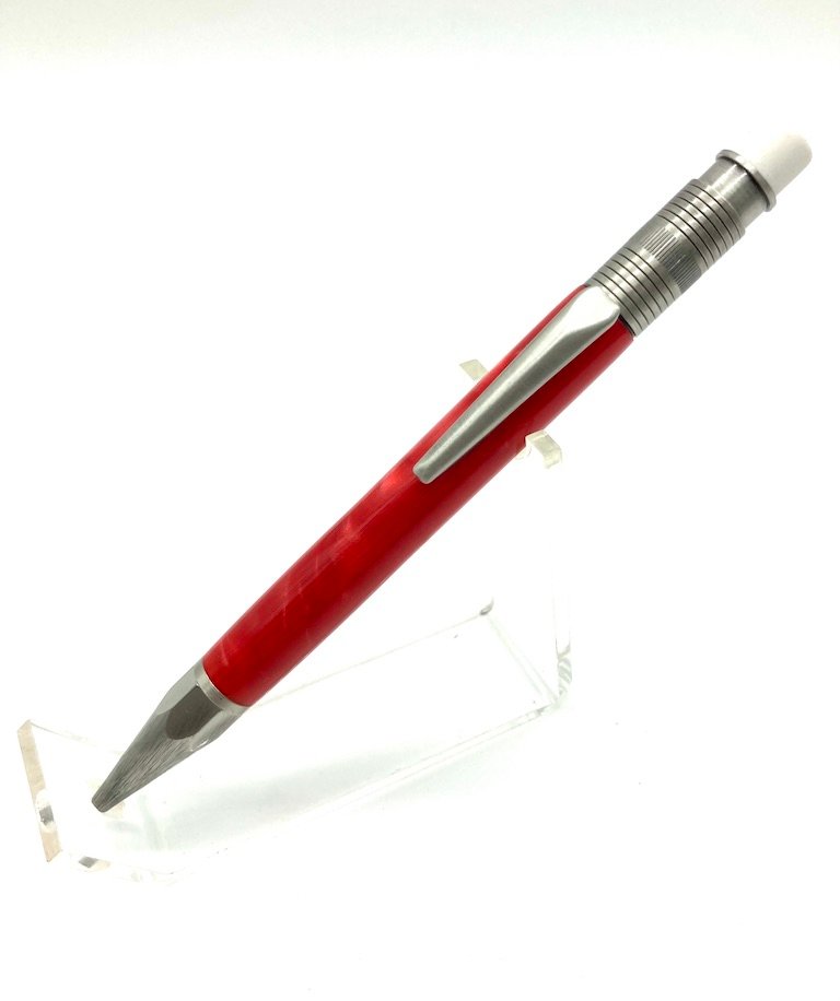 Red mechanical pencil