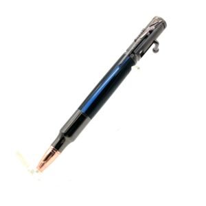 Police Thin Blue Line Bolt Action Pen