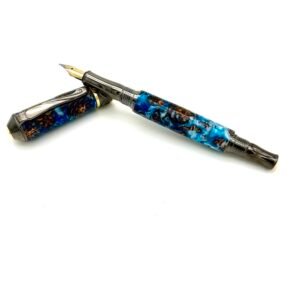Pine Cone Fountain Pen in Blue Swirl