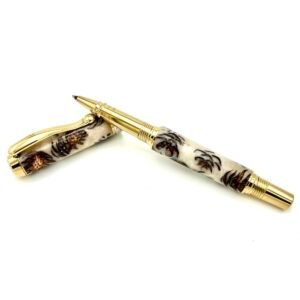 Pine Cone Rollerball in White