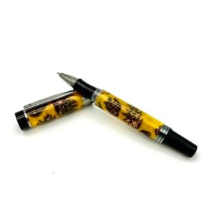 Pine Cones in Yellow Rollerball