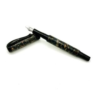 Wood Chips Black Fountain Pen